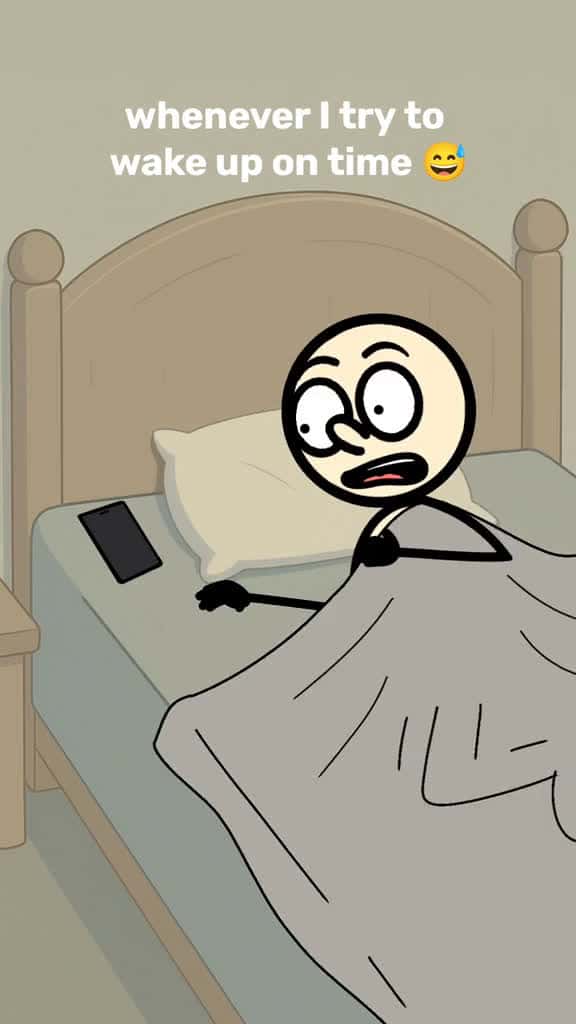 Cover for whenever I try to wake up on time   blockblast hungrystudio relatable animationme 23879 #america