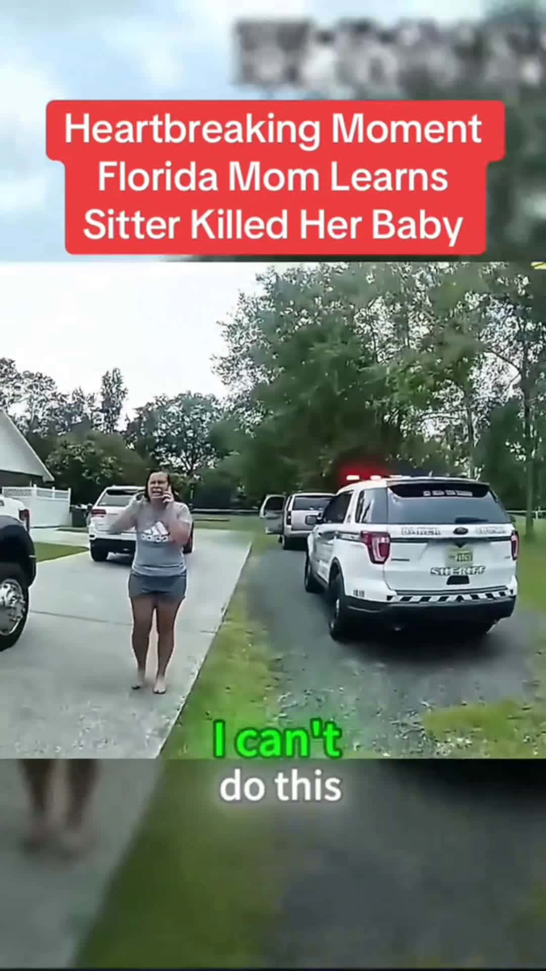 Cover for Heartbreaking moment Florida mom learns sitter killed her baby #truecrime  #bodycam #trending #scoopz #fyp #truecrimestories #police 