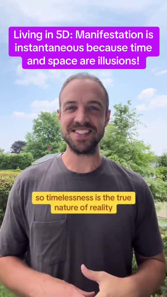Cover for Living in 5D: Manifestation is  instantaneous because time  and space are illusions! 😇🙏 @Dan The Happiness Coach #5d #manifestation #timeisanillusion #instantmanifestation #manifest #manifestationtips #5dconsciousness #happines...