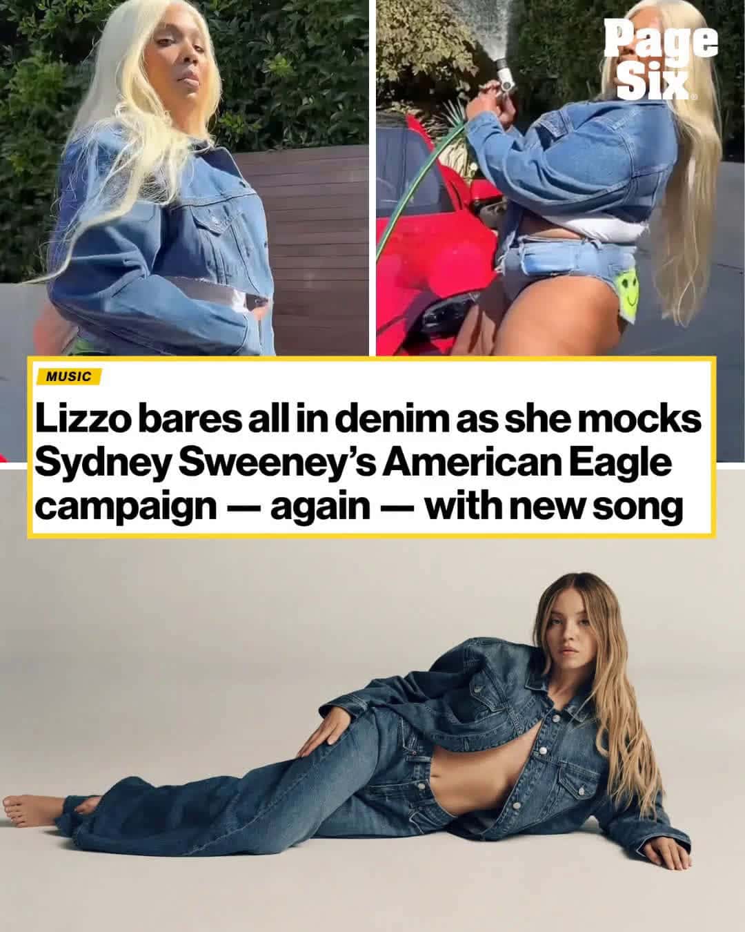 Cover for Lizzo is doubling down on her Sydney Sweeney diss.
