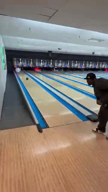 Cover for He Tried So Hard To Not Fall😂😂💀 #fail #bowling #bigfoot #knockout #comedy #funny #funnyvideos #