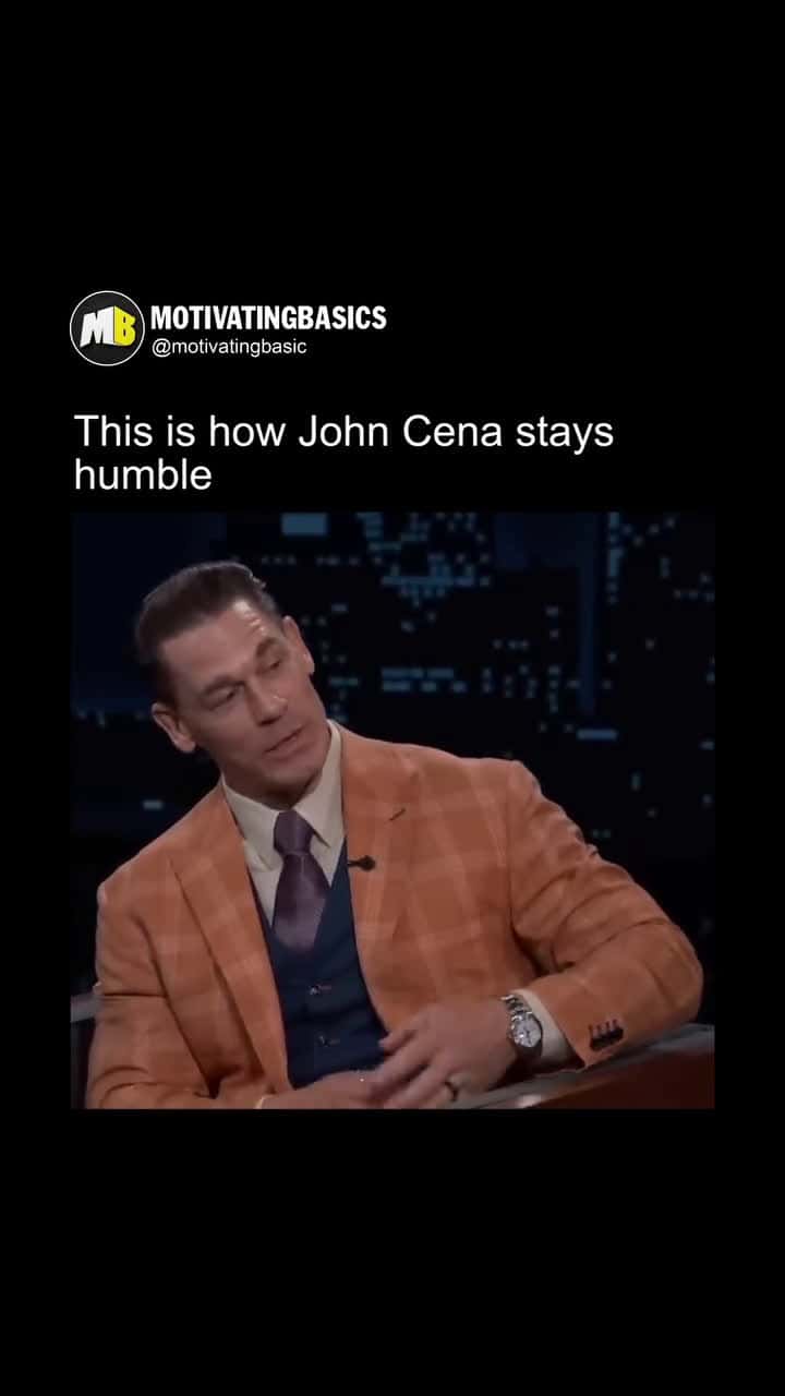 Cover for #UnpopularOpinion This is how John cena stays humble