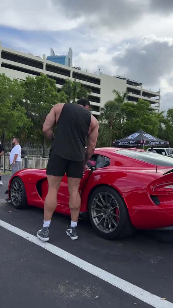 Cover for This red viper was very dangerous dodge viper srt giant huge tiny sportcar viral dodgevipe 24574 #trendingscoopz