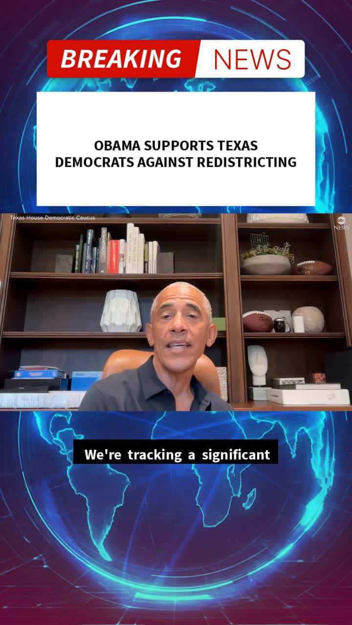 Cover for AIgenerated video: Obama Supports Texas Democrats Against Redistricting #Obama #Texas #Redistricting #Democrats #USPolitics