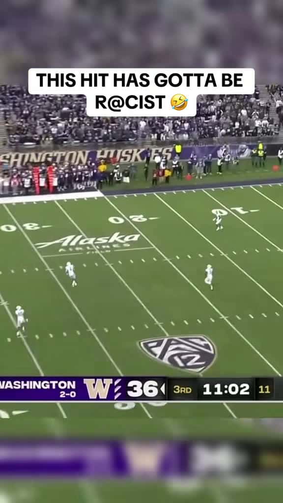 Cover for That hit had his ancestors feeling it - absolute boom 💀🔥 #CollegeFootball #FootballHits #BigHits #CFBPlayoff