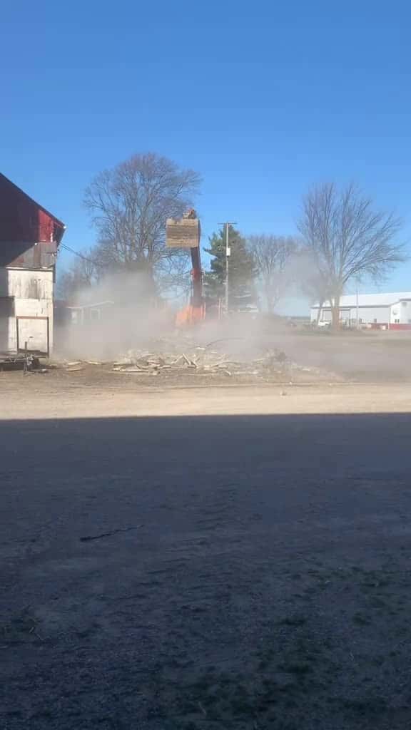 Cover for I like seeing demolition videos in reverse. #GarnoHomestead #demolition #reverse #reversed #farm created by Garno Homestead LLC with AC/DC’s Back In Black