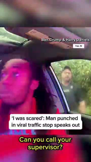 Cover for I was scared'： Man punched in viral tra