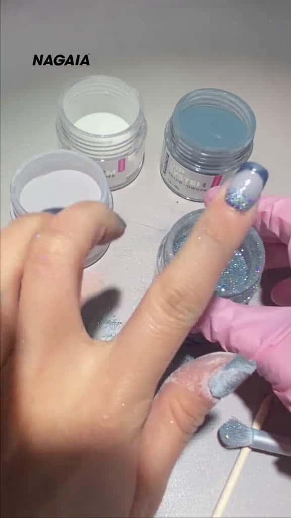 Cover for Smile line and ombre glitter combo practice to get your first nails dipping done at home n 04171 #shortvideos