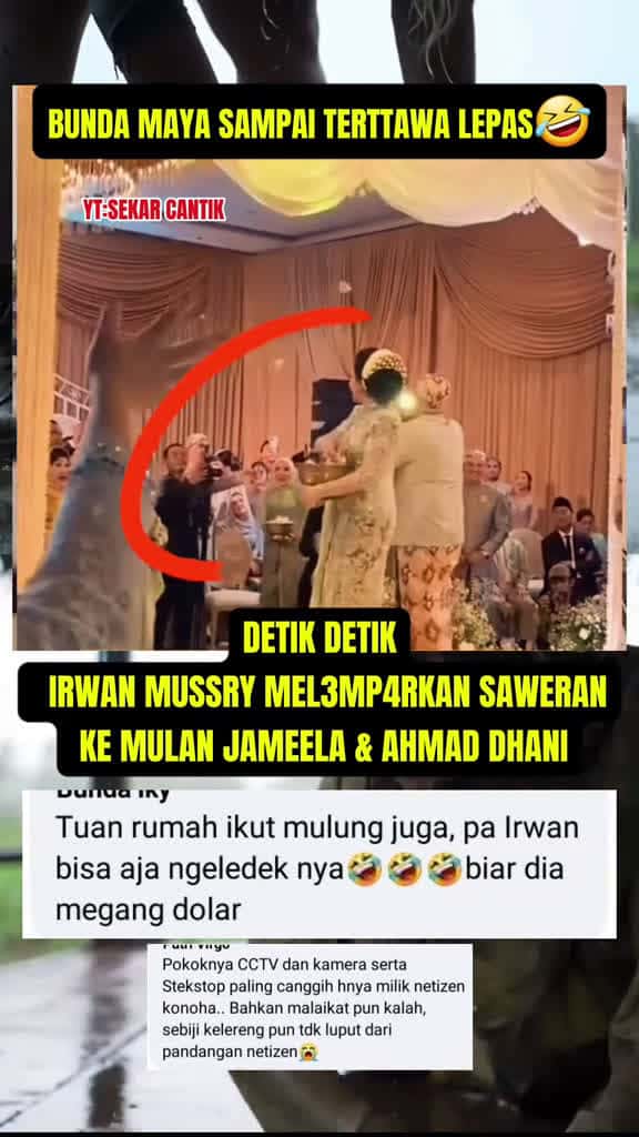 Cover for IRWAN MUSSRY MELEMPARKAN SAWERAN KE AHMAD DHANI  MULAN news viralvideo gosipartis 03512 #trending