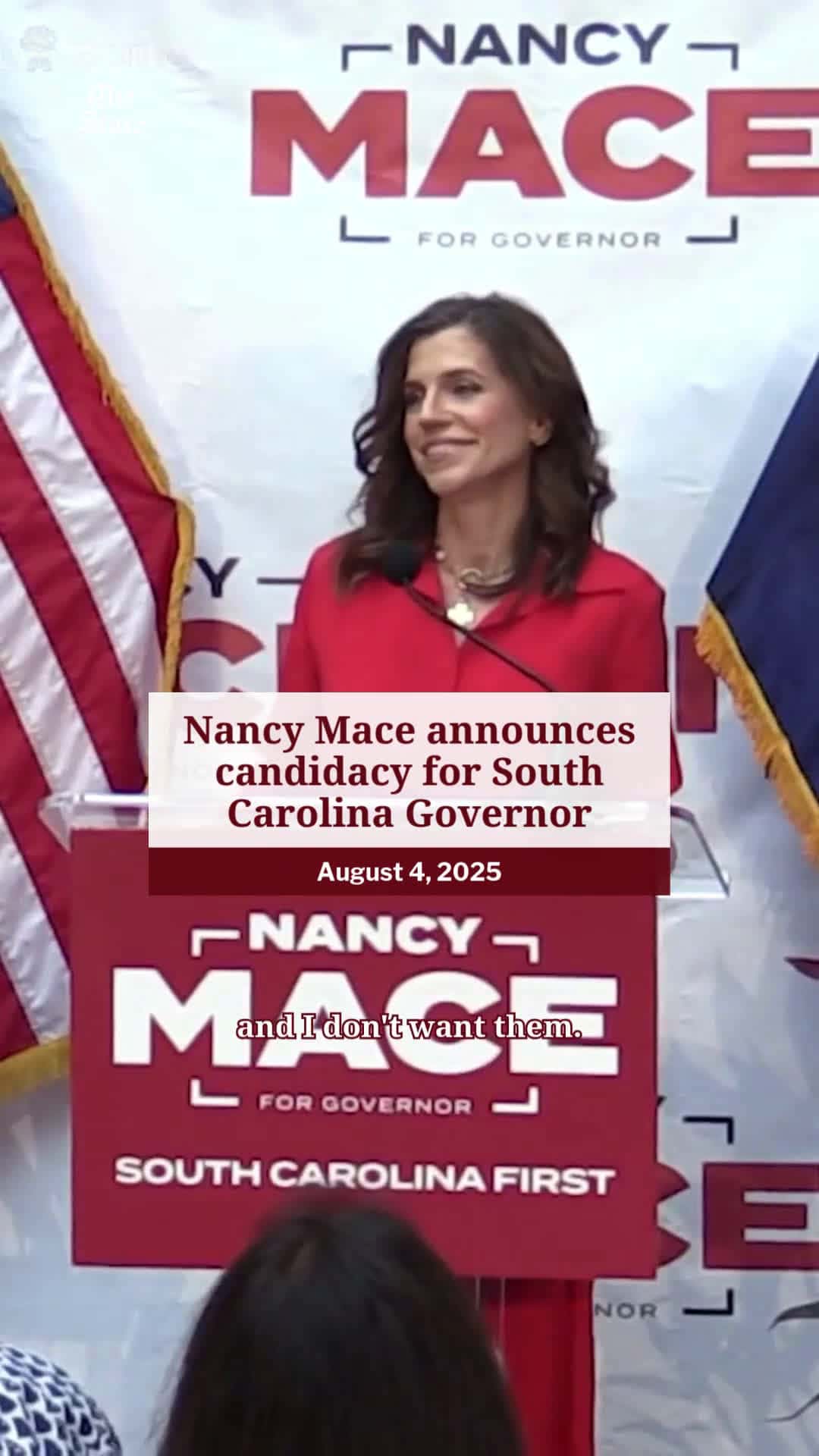 Cover for Nancy Mace announces candidacy for South Carolina Governor