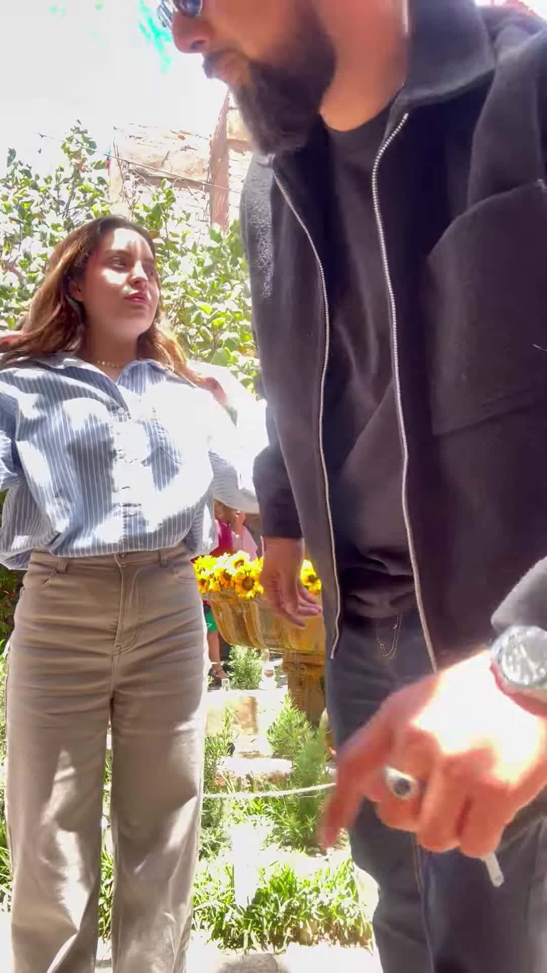 Cover for #CaughtOnCamera Elderly Woman Obstructs Video During Garden Photoshoot.