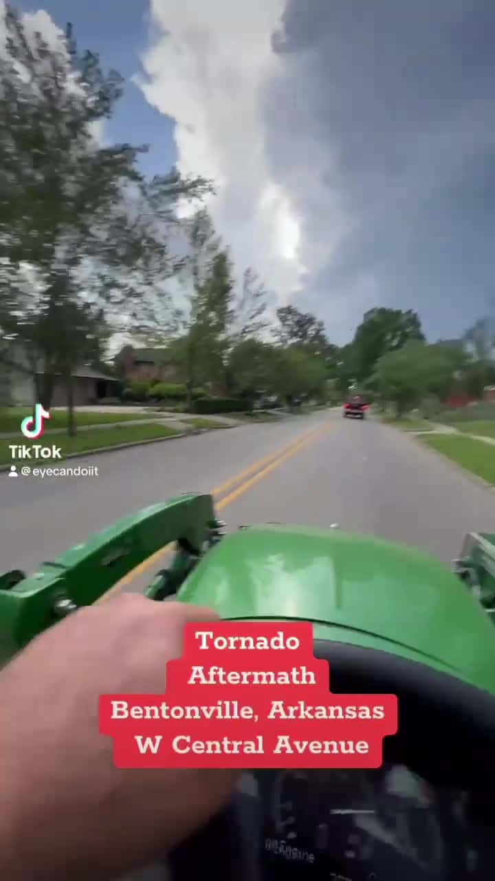 Cover for A stroll the morning after tornados went through Bentonville and Roger's surrounding areas. This is mild compared to how bad Roger's was hit.