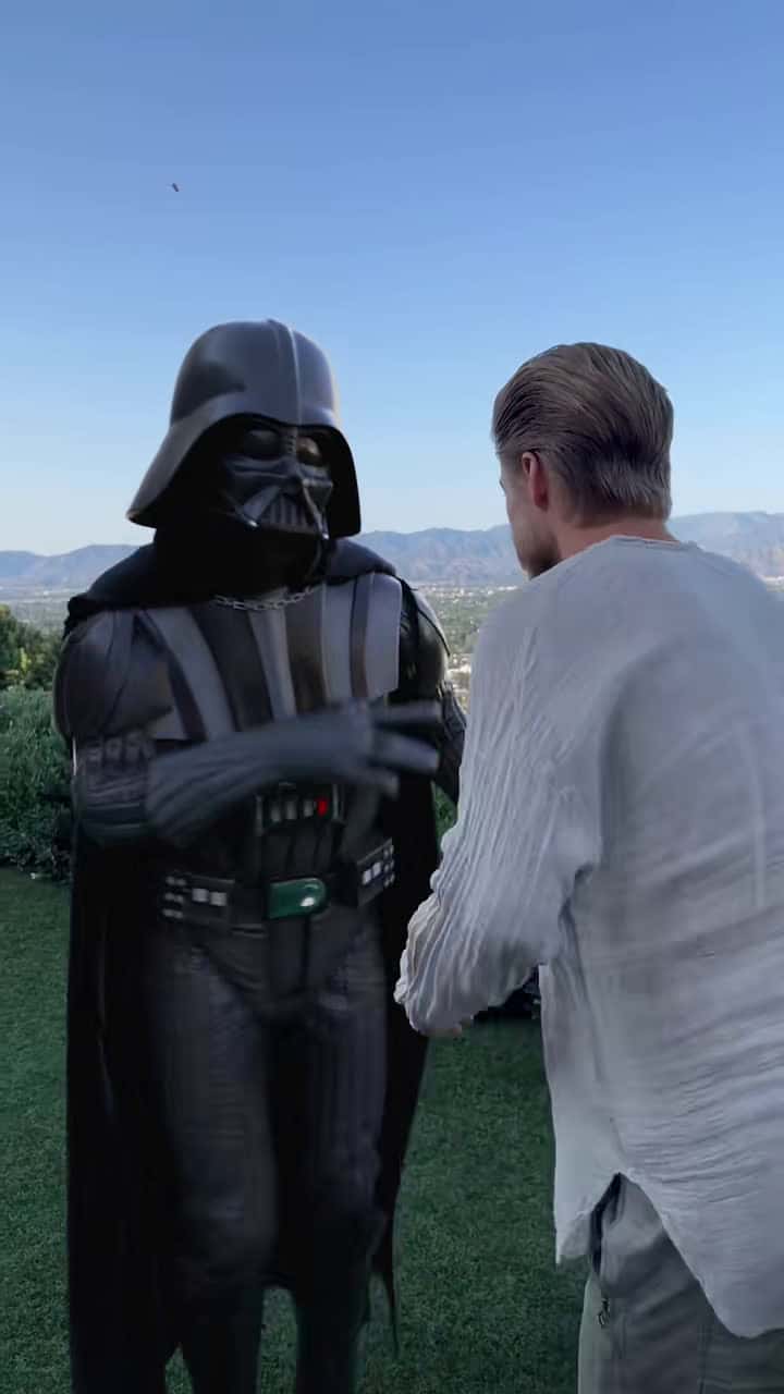Cover for Happy May the Fourth from @Derek Hough , Darth Vader and myself! #maythe4th #starwars