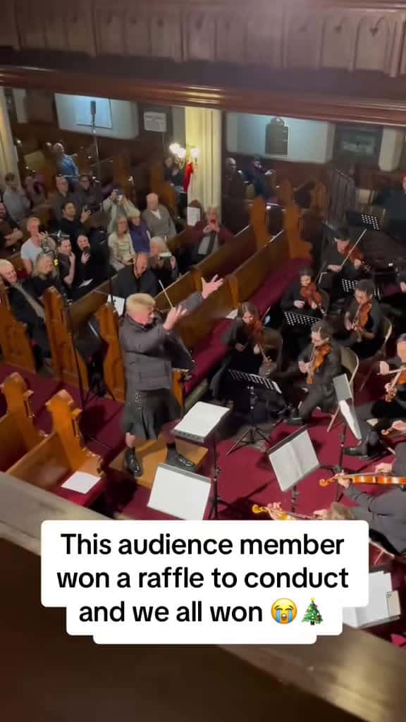 Cover for #CaughtOnCameraOh he SLEIGHED it 😭🎅 #christmasmusic #sleighride #orchestra