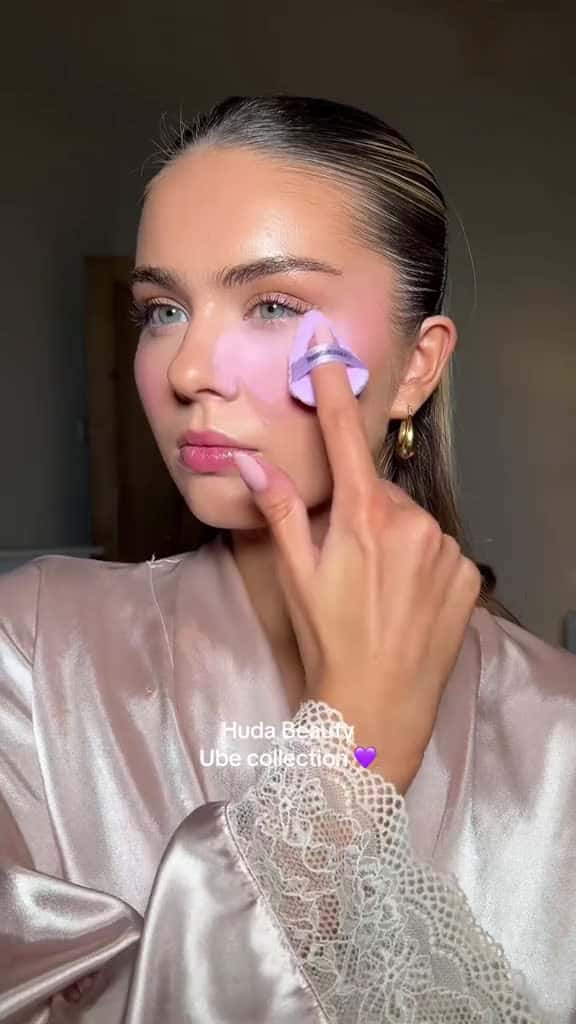 Cover for Trying the viral Huda Beauty purple setting powder  Im actually so obsessed with  44288 #america