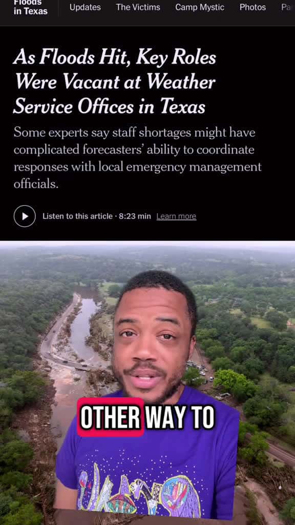 Cover for Flooding Chaos in Texas: Is Leadership the Real Culprit? 🌧️ Who's accountable for the devastation and lack of response? #TexasFloods #ClimateCrisis #StaySafe 🙏 #TexasFlashFloods