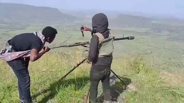 Cover for Intense scene! Amhara Fano militiamen in action with mysterious weapon 🎯🔥 #Ethiopia #Amhara #MilitaryOps