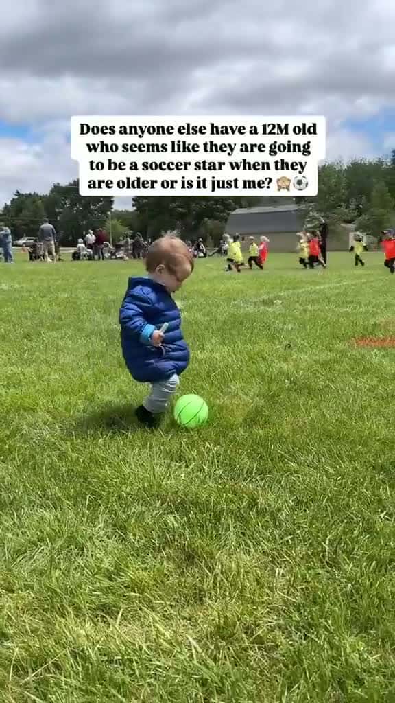 Cover for Legit just watching his older sister play soccer, grabs the nearest ball and starts kicking it 🤯 #momlife #secondbaby #secondbabyproblems #secondtimemom #toddlermom #momsofinstagram #boymom #boymomadventures #boymomlife created...