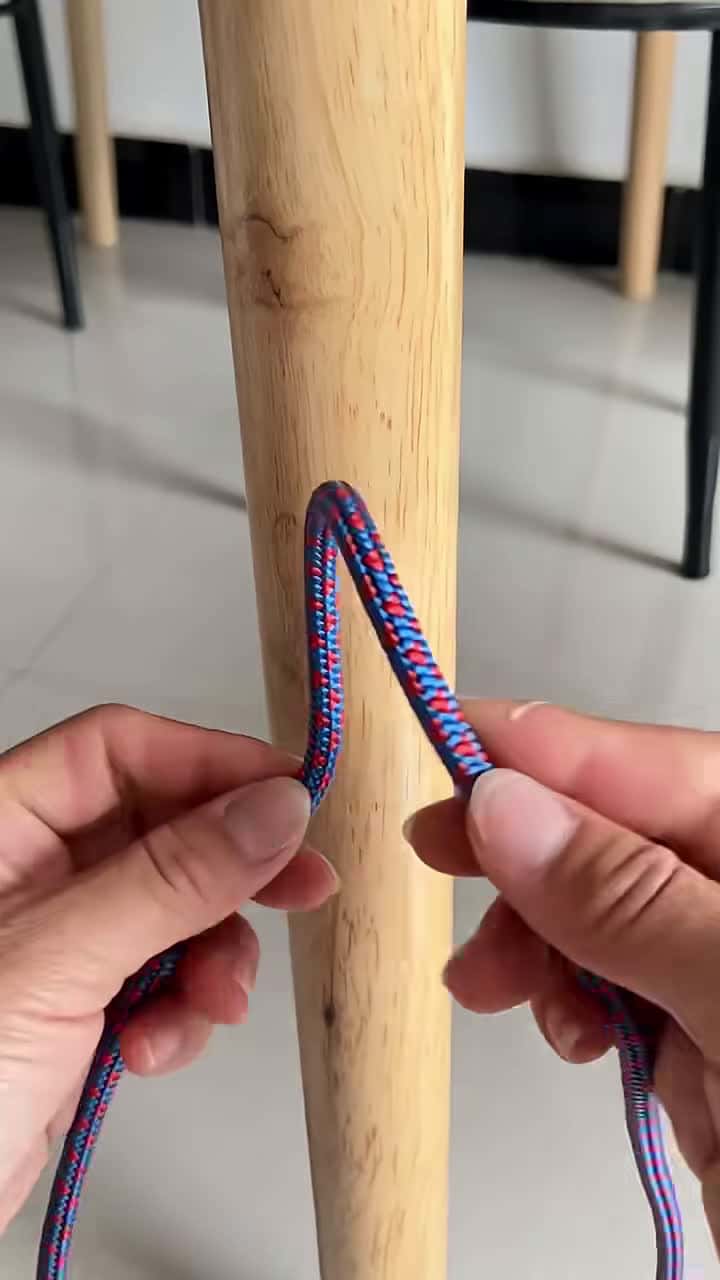 Cover for #FirstVideoChallenge Strong Locking pile knot knot gtknot. #ropetrick #usa🇺🇸 #tiktok