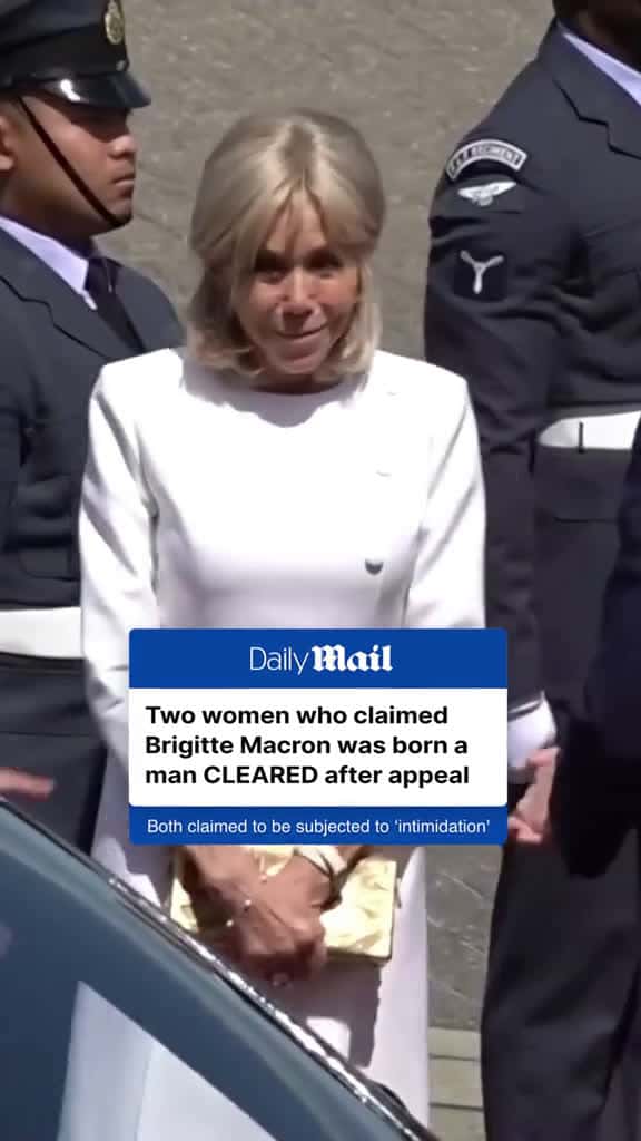 Cover for Two women convicted of defaming French first lady Brigitte Macron by saying she was ‘born a man’ were today sensationally cleared on appeal. Judges sitting at the Paris Appeal Court on Thursday ruled that Amandine Roy, a 53-yea...