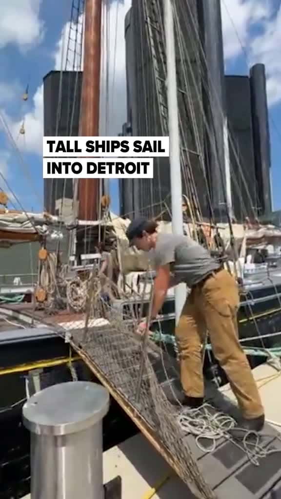 Cover for Four tall ships are docked in Detroit this weekend. You can view the ships from the Riverfront for free, but you’ll need tickets to board them. (Edward Pevos/MLive.com) Read more at our link in bio. #tallships #detroit #tallshi...