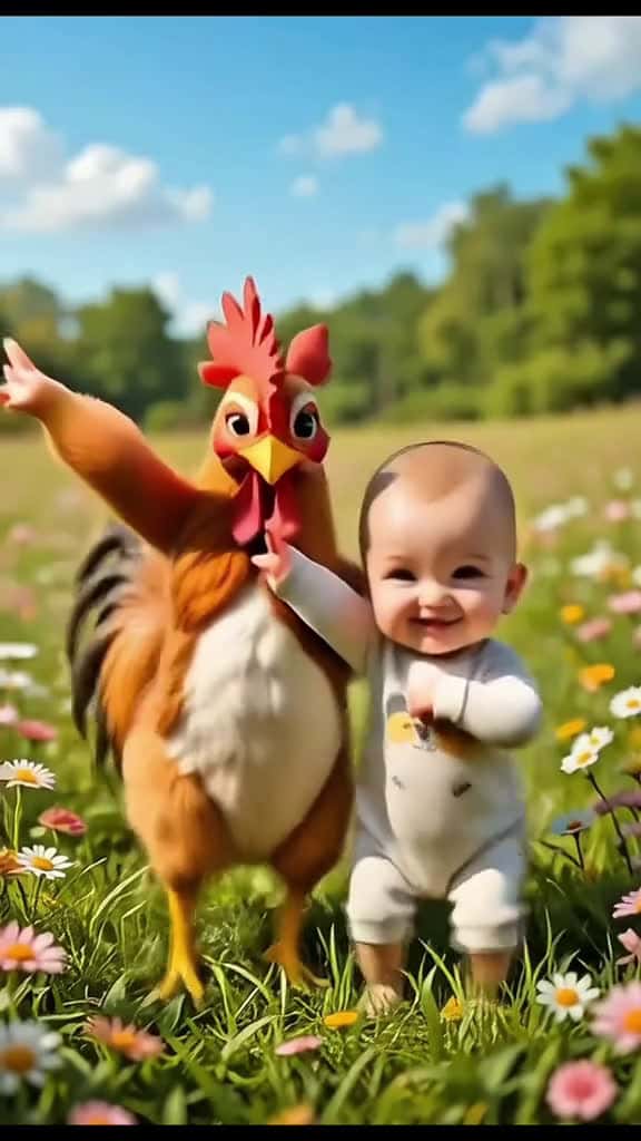 Cover for Baby's Adorable Chicken Banana Dance Moves!
