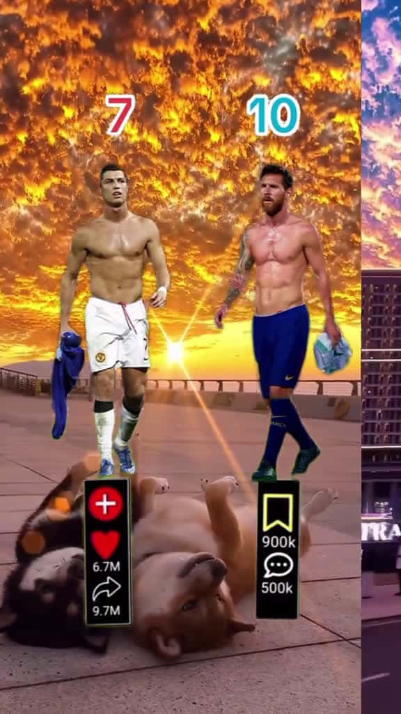 Cover for messi ronaldo 82398 #shortvideos