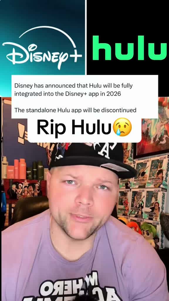 Cover for Disney merging Hulu into Disney+ by 2026! What do you think? #DisneyPlus #Hulu #StreamingNews 😢
