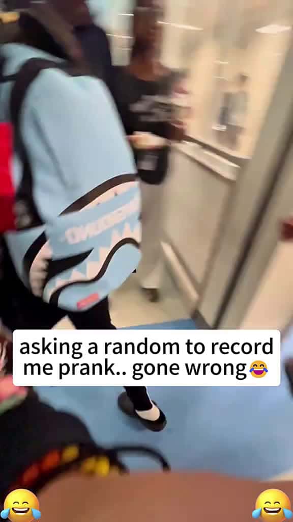 Cover for Getting strangers to vidotape my pranks fyp tiktok funnyvideos funny haha foryou prank 77663 #trending