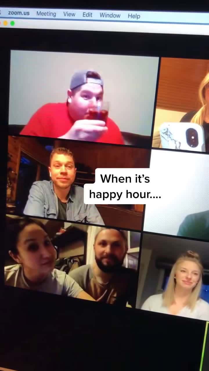 Cover for Virtual happy hour This was harder than it looks coronavirus quarantine happyhour friends
