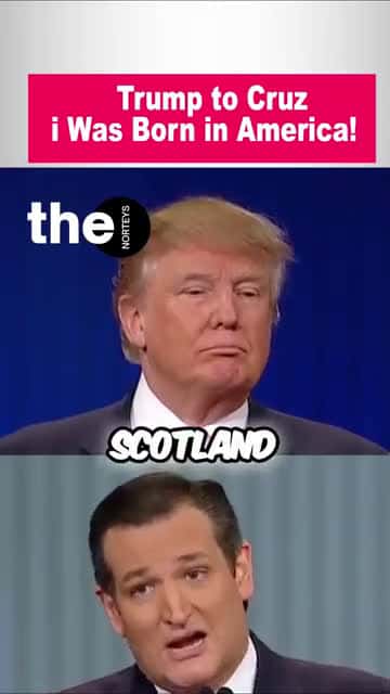 Cover for Trump Fires Back at Cruz： I was Born Her