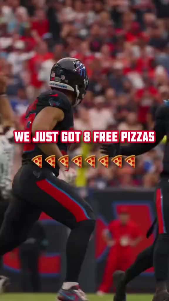Cover for WE JUST GOT 8 FREE PIZZAS   8freepizzas bricktok brick themiddle pizza nfl texans 80415 #trend