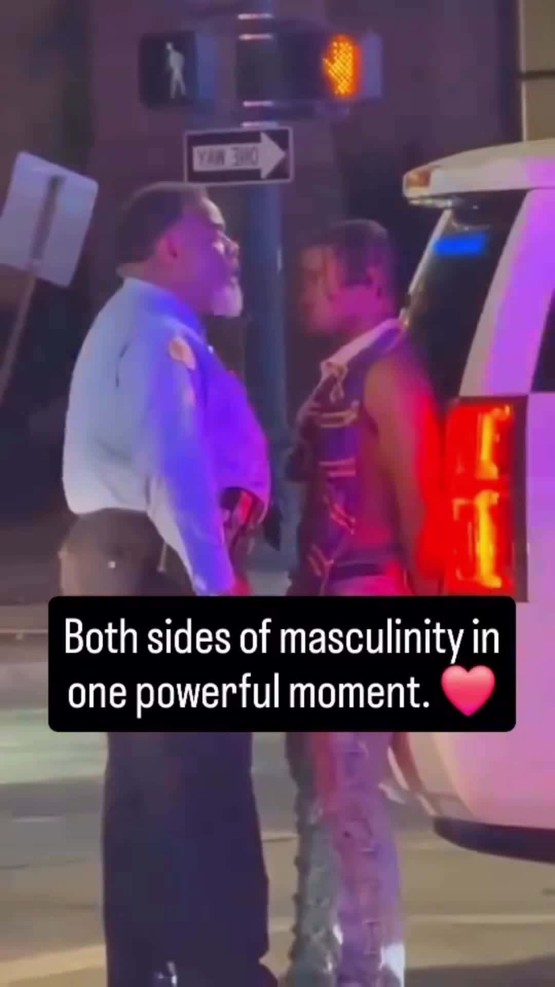 Cover for We’re not just see another arrest… we’re witnessing a lesson. This is what the world needs more of. Young kings and older ones embracing accountability without shame,and truth without pride. Via 🎥 fb/ Shakey HQ #caughtoncamera