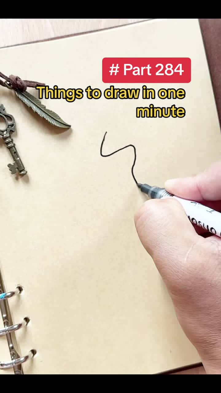 Cover for Things to draw in one minute  Easy line art  Quick art | Part 284 #artistomg #drawing #sketch #drawingtutorial #drawingskills #thingstodraw #fyp #fypシ #fypシ゚viral