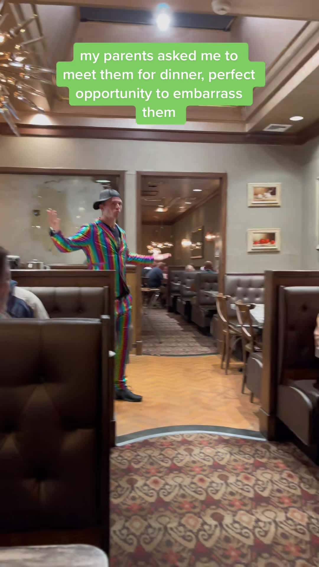 Cover for the whole restaurant staring at my family was the perfect payback for years of childhood embarrassment