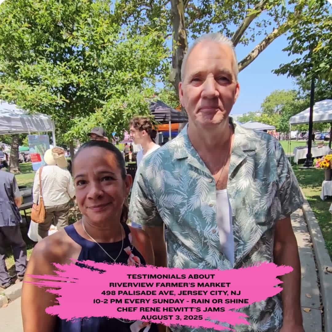 Cover for Look what they're saying about Riverview Farmer's Market and Chef Rene Hewitt's fruit Jams.