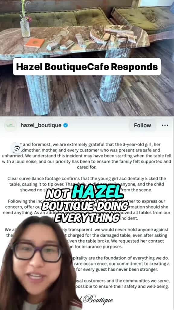 Cover for Hazel Cafe's $1600 Table Incident Explained