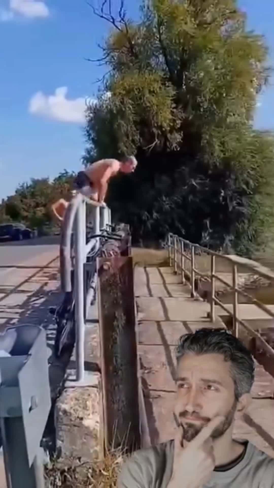 Cover for Well at least his soul is in the water 😅😆