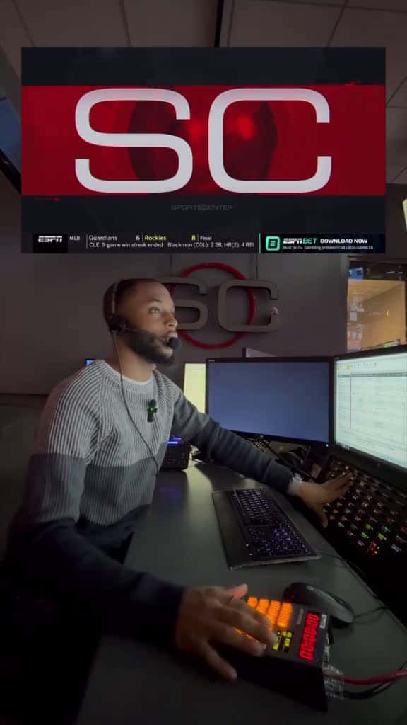 Cover for Directing the first live content of the day on ESPN 23947 #followMe