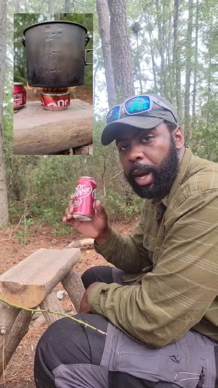 Cover for Making a Stove with a pop can 🔥  #camping  #bushcraft  #survivaltips  #outdoors  #bushcraftsurvival  #campingrips #outdooradventure