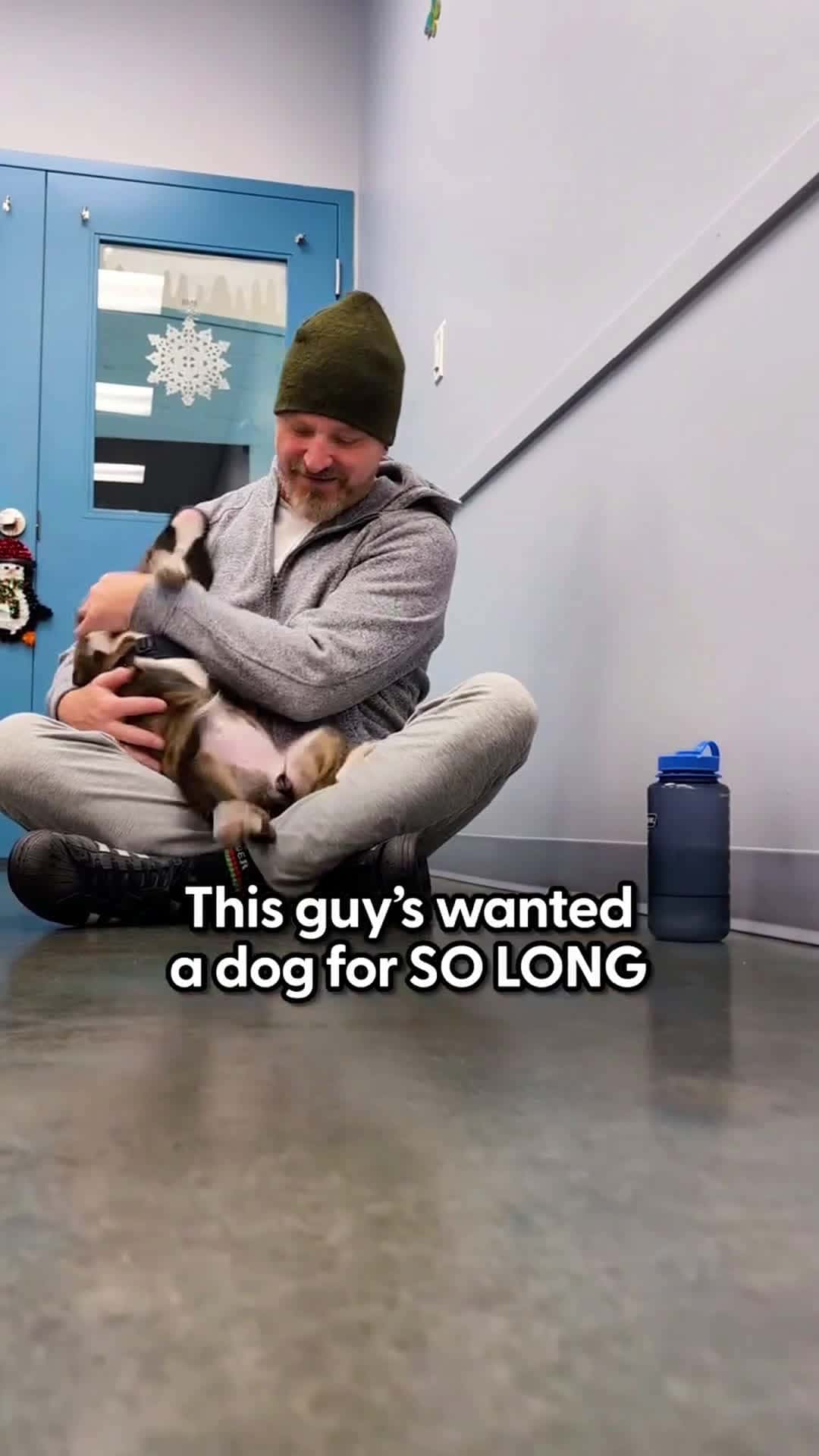 Cover for He was SO emotional when he met his puppy for the first time😭We spoke to Britt to see what it was like seeing her husband fall in love with Moka and how she felt when she saw the tattoo!