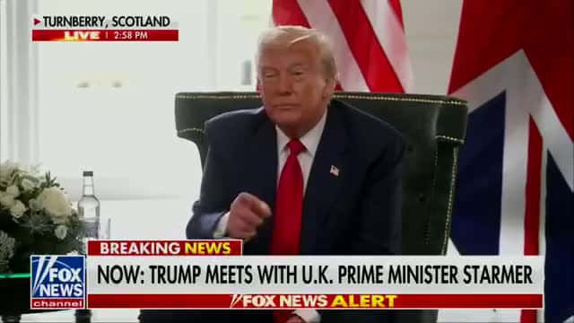 Cover for Trump talk to reported on Scotland about the Jeffrey Epstein files