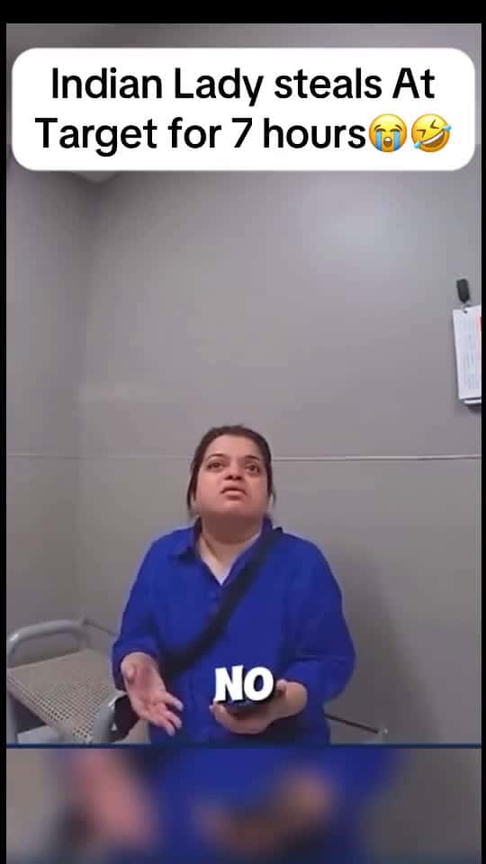 Cover for She was stealing in target #TooFunnyToScroll  #crime  #indian  #meme