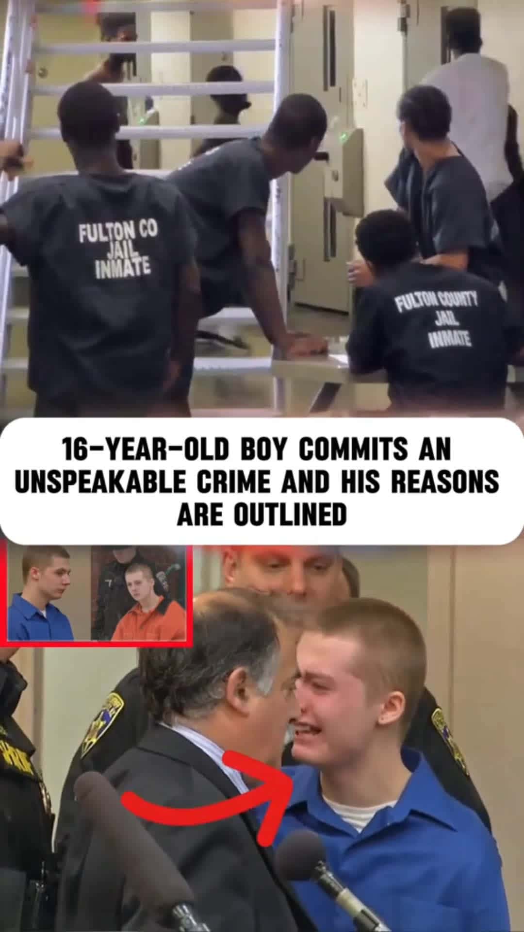 Cover for 16 year old boy commits an unspeakable crime and his reasons are outlined #TrueCrime  #crime  #scoopz  #fyp  #police  #policeofficer  #viral  #trending  #truecrimestories 