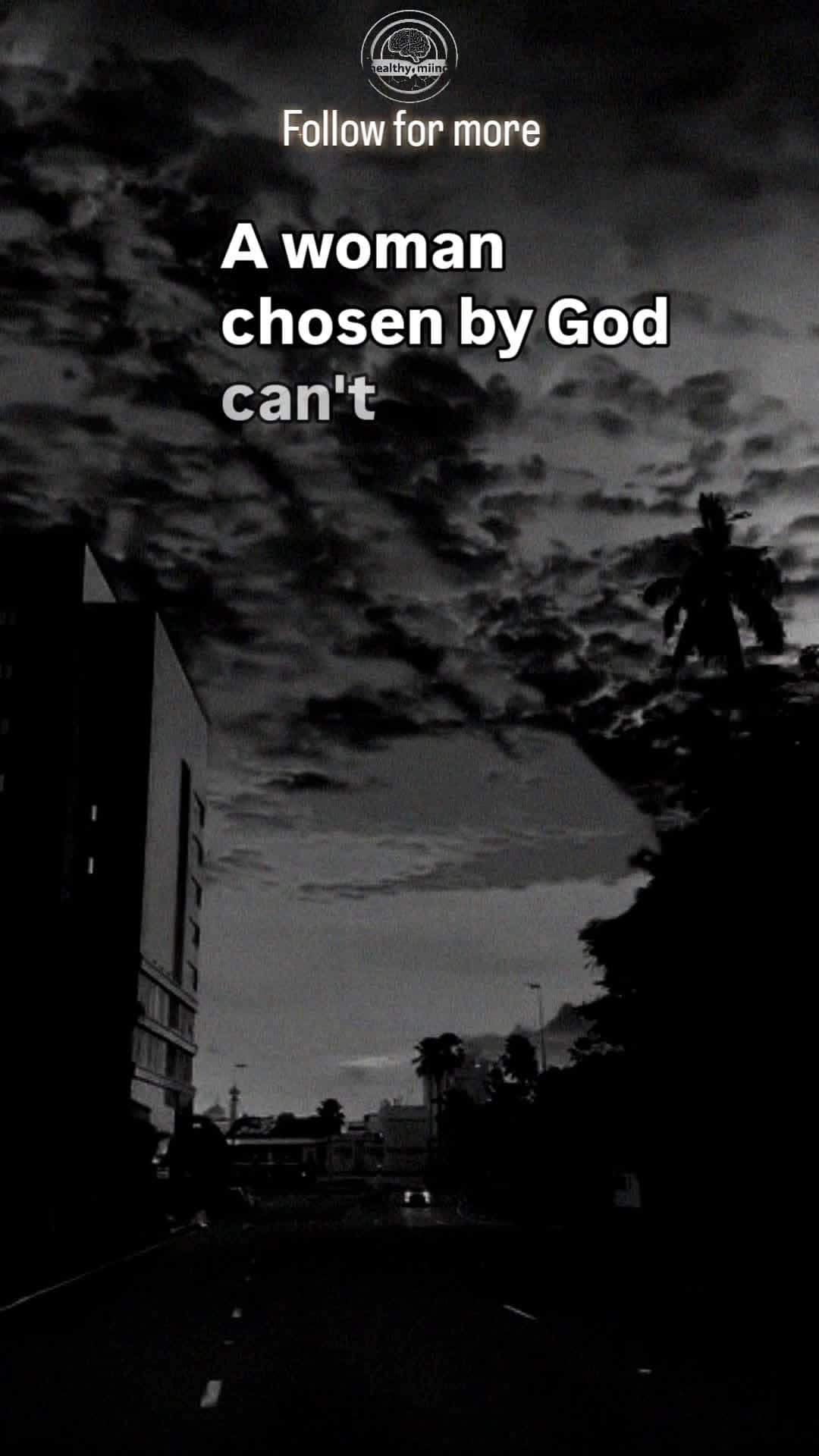 Cover for A woman chosen by God can't be defeated