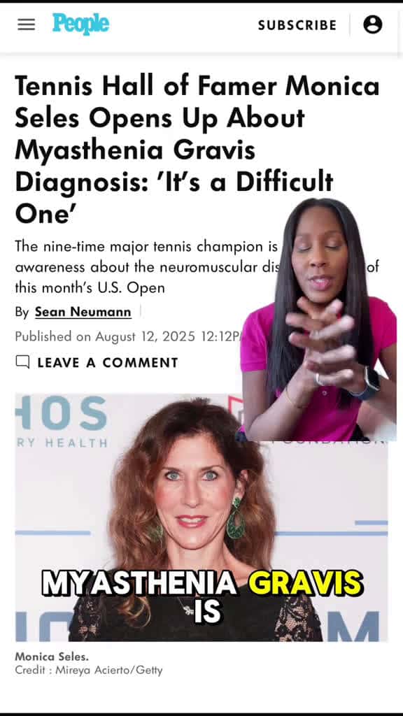 Cover for Monica Seles and Myasthenia Gravis Explained