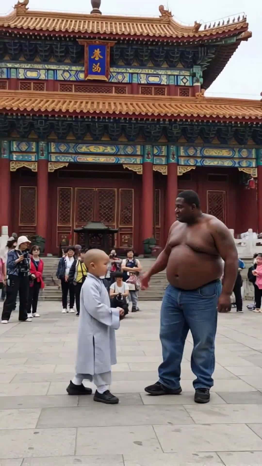 Cover for Youth power drives national strength! Global visitors practice Shaolin martial arts #KungFuSpirit#ChinaCulture#MartialArtsSkills#ShaolinTemple#ChinesePower