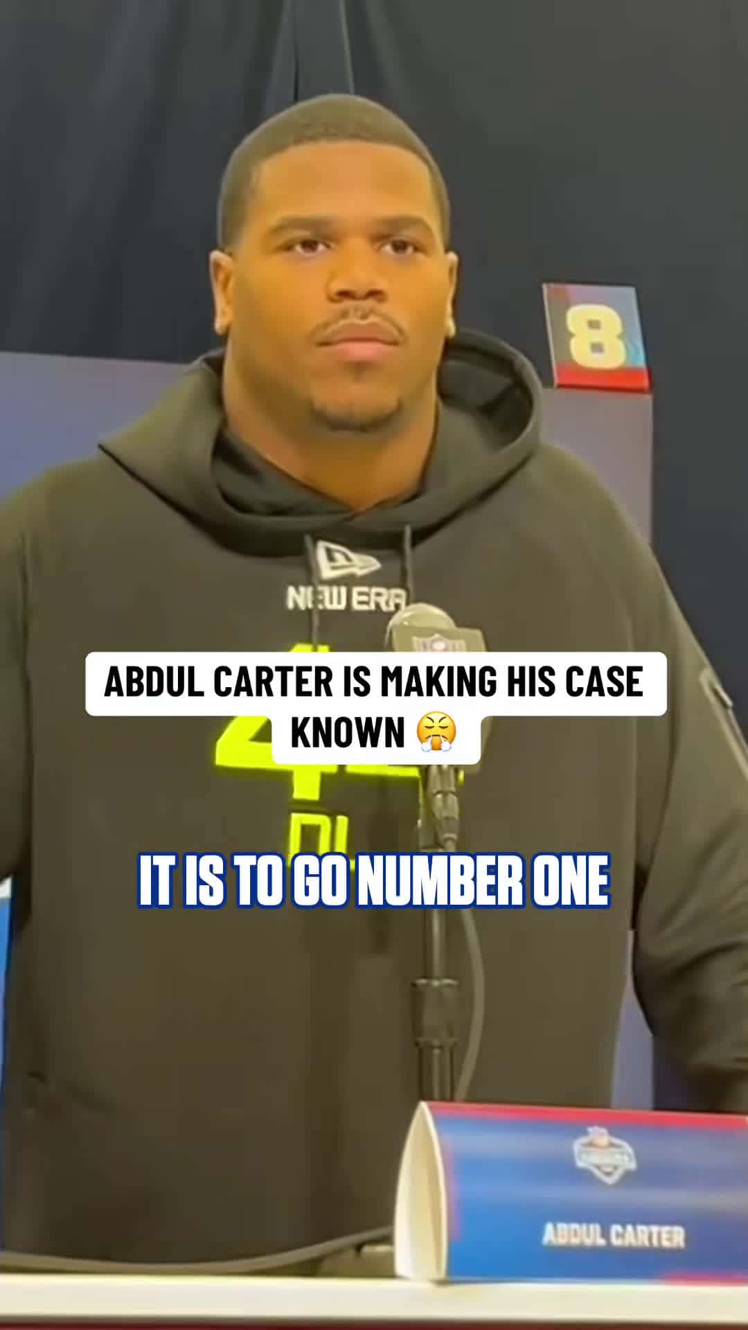 Cover for let ‘em know 😤 #abdulcarter #pennstatefootball #nflcombine #nfl