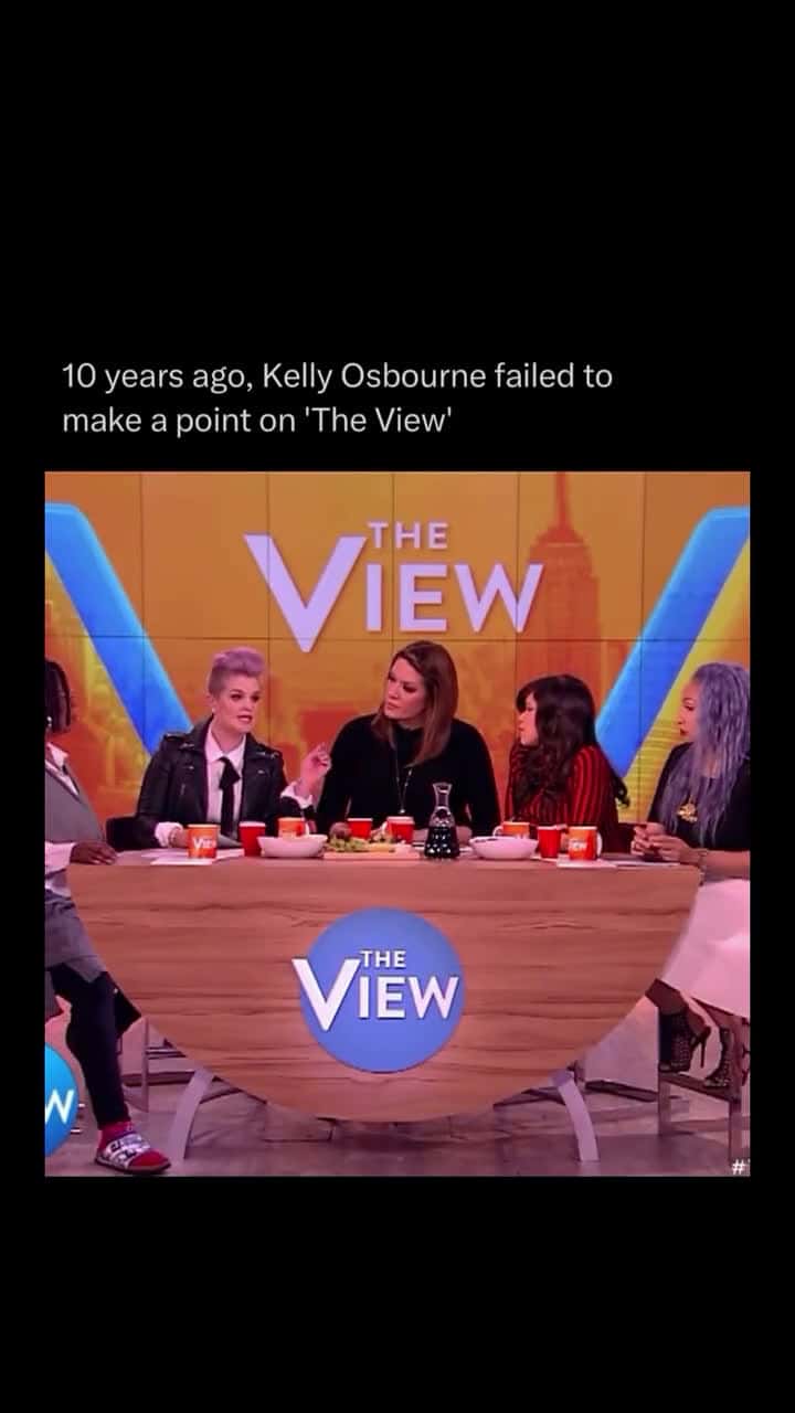 Cover for #FirstVideoChallenge In 2015, Kelly Osbourne sparked backlash during an appearance on The View when she attempted to criticize Donald Trumps comments about Latino immigrants but ended up making an offensive remark herself. 