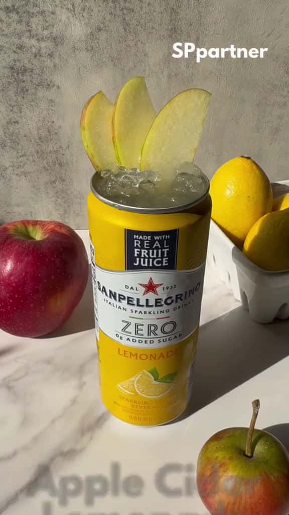 Cover for SPpartner Apple Cider Lemonade mocktail withSanpellegrino This perfectly balanced 31630 #trend